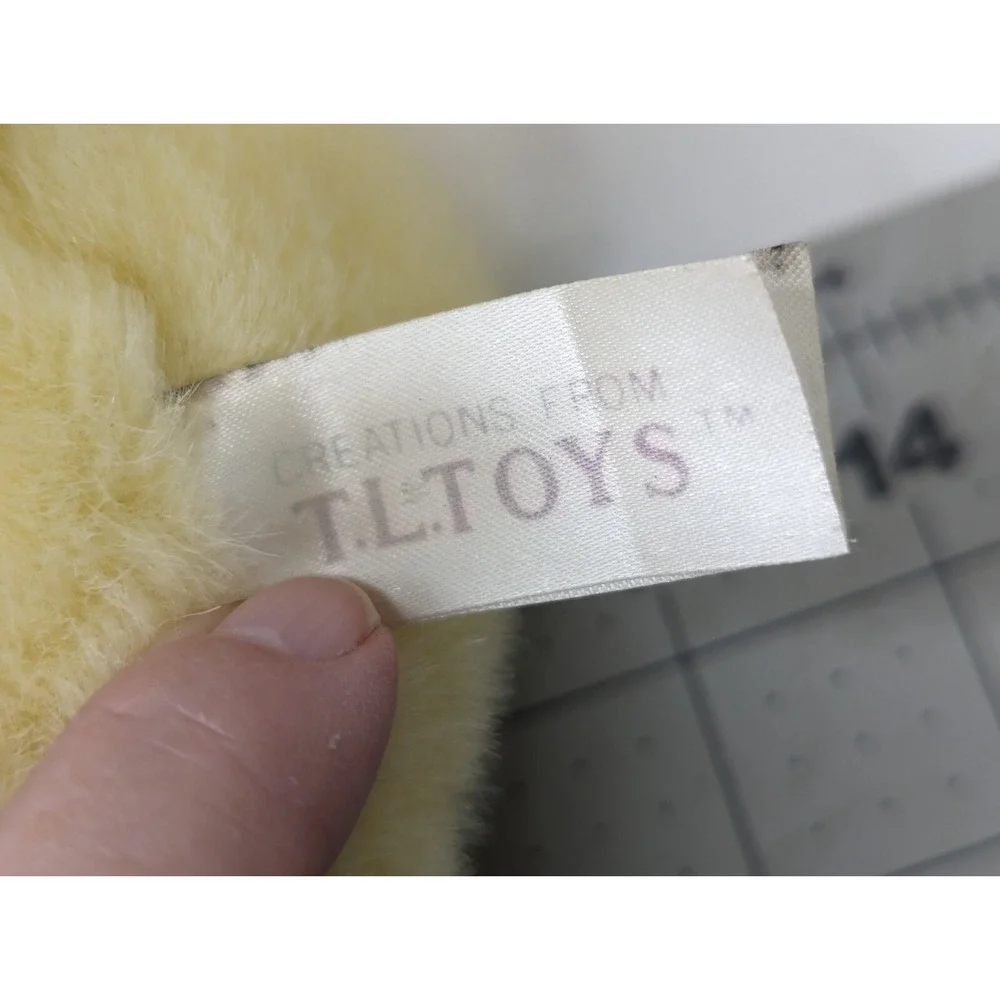 TL Toys Yellow Rabbit Plush Lop‎ Ears 7 Inch Stuffed Animal Toy